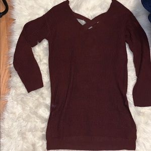 Women’s Red Sweater Dress